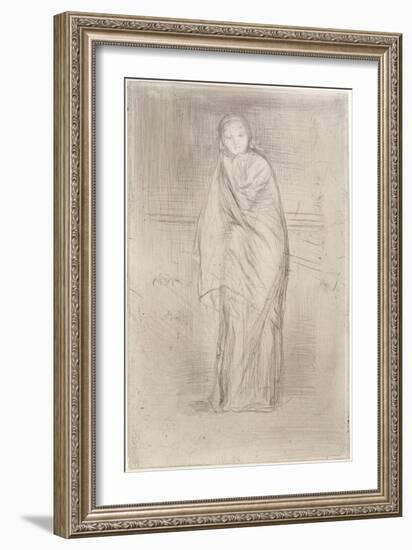 The Model Resting, 1870-James Abbott McNeill Whistler-Framed Giclee Print