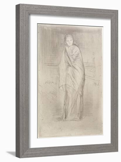 The Model Resting, 1870-James Abbott McNeill Whistler-Framed Giclee Print