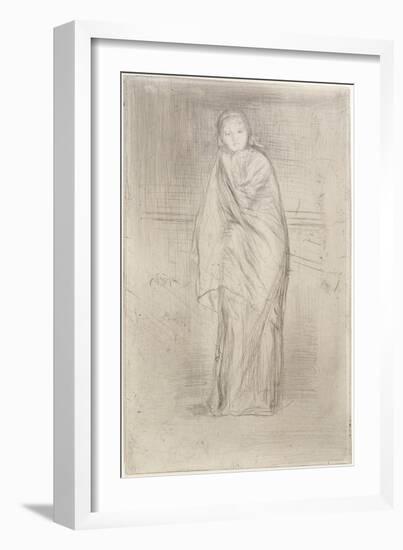 The Model Resting, 1870-James Abbott McNeill Whistler-Framed Giclee Print