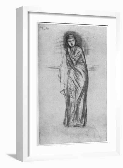 The Model Resting, 19th Century-James Abbott McNeill Whistler-Framed Giclee Print