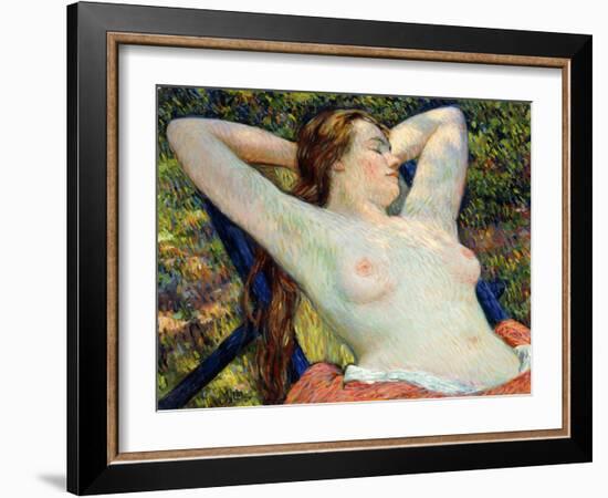 The Model's Siesta, 1920-Theo van Rysselberghe-Framed Giclee Print