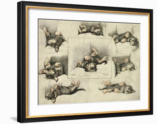 The Model-Cecil Aldin-Framed Premium Giclee Print