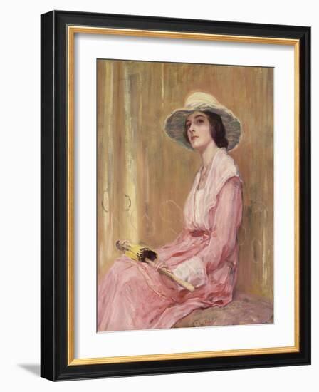 The Model-Guy Rose-Framed Giclee Print