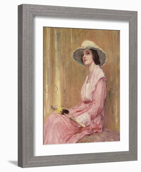 The Model-Guy Rose-Framed Giclee Print