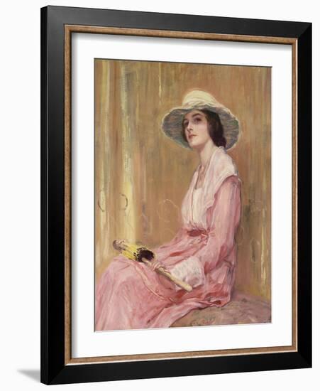 The Model-Guy Rose-Framed Giclee Print