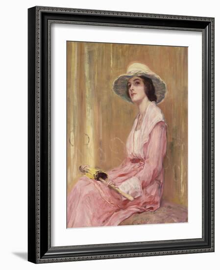 The Model-Guy Rose-Framed Giclee Print