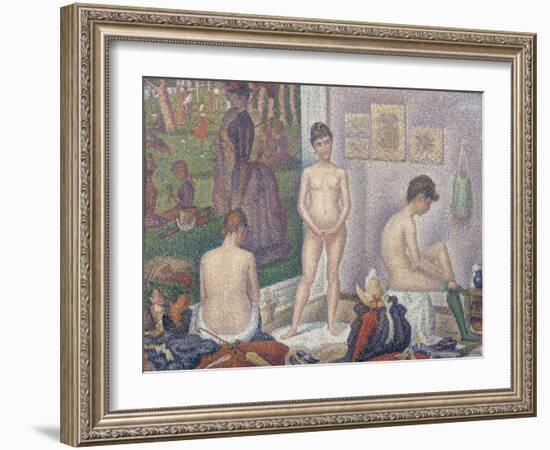 The Models, 1888-Georges Seurat-Framed Giclee Print