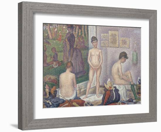 The Models, 1888-Georges Seurat-Framed Giclee Print