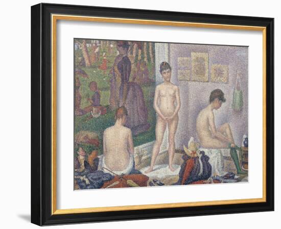 The Models, 1888-Georges Seurat-Framed Giclee Print