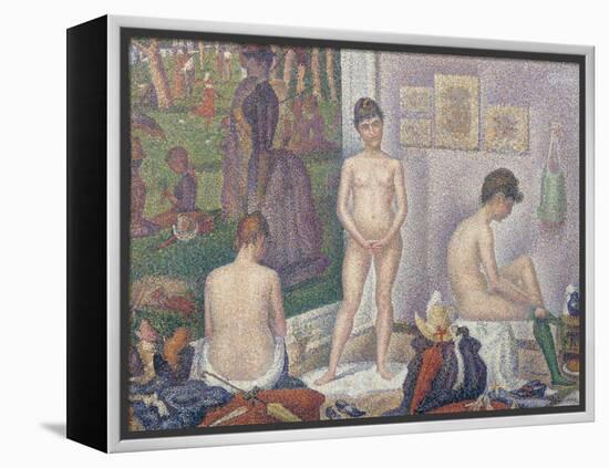 The Models, 1888-Georges Seurat-Framed Premier Image Canvas