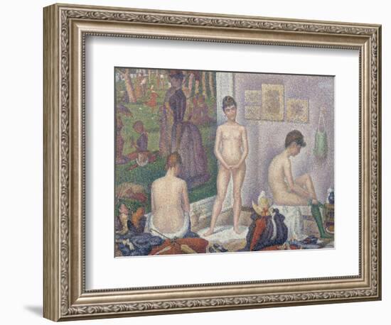 The Models, 1888-Georges Seurat-Framed Giclee Print