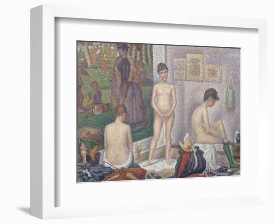 The Models, 1888-Georges Seurat-Framed Giclee Print