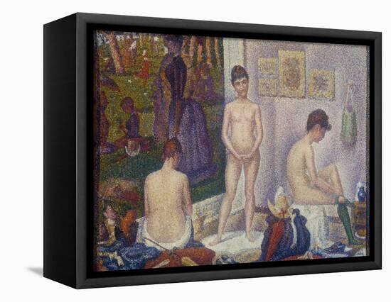 The Models (Les Poseuses). Second Version, 1888-Georges Seurat-Framed Premier Image Canvas