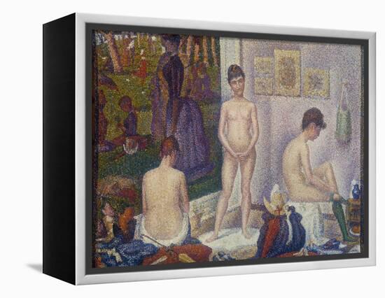 The Models (Les Poseuses). Second Version, 1888-Georges Seurat-Framed Premier Image Canvas