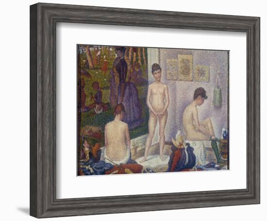 The Models (Les Poseuses). Second Version, 1888-Georges Seurat-Framed Giclee Print