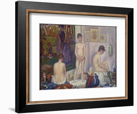 The Models (Les Poseuses). Second Version, 1888-Georges Seurat-Framed Giclee Print