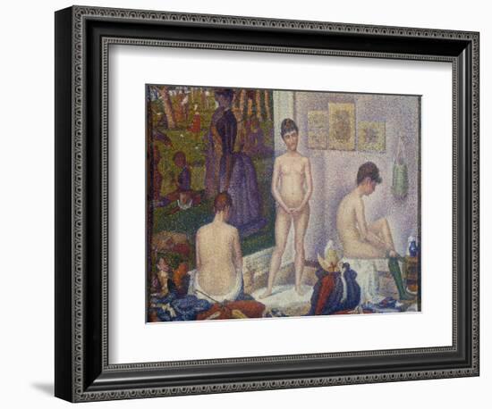 The Models (Les Poseuses). Second Version, 1888-Georges Seurat-Framed Giclee Print