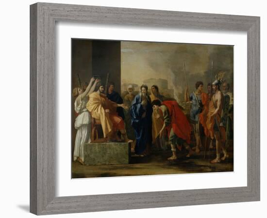 The Moderation of Scipio-Nicolas Poussin-Framed Giclee Print