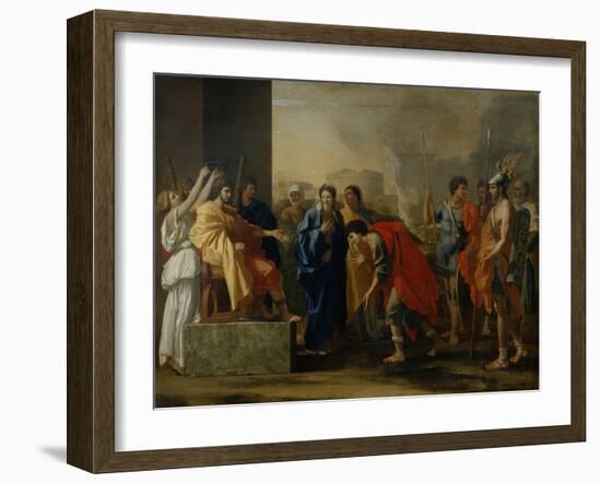 The Moderation of Scipio-Nicolas Poussin-Framed Giclee Print