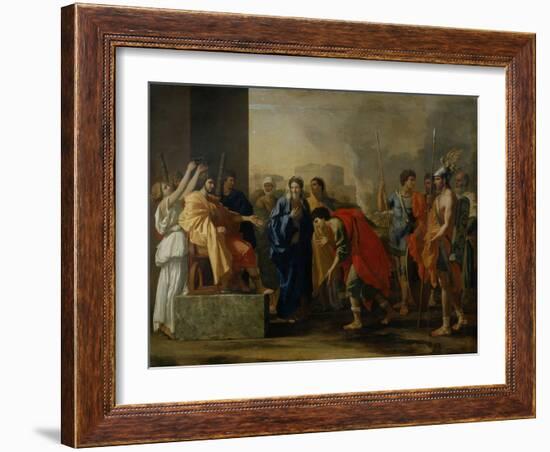 The Moderation of Scipio-Nicolas Poussin-Framed Giclee Print