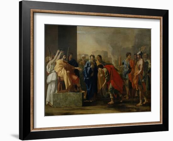 The Moderation of Scipio-Nicolas Poussin-Framed Giclee Print