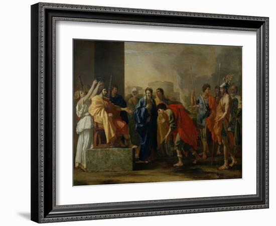 The Moderation of Scipio-Nicolas Poussin-Framed Giclee Print