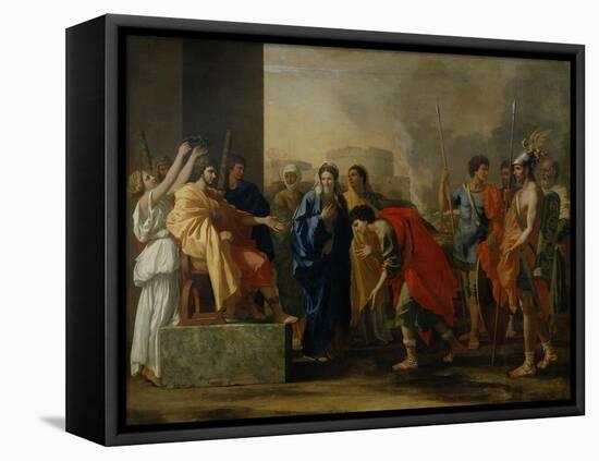 The Moderation of Scipio-Nicolas Poussin-Framed Premier Image Canvas