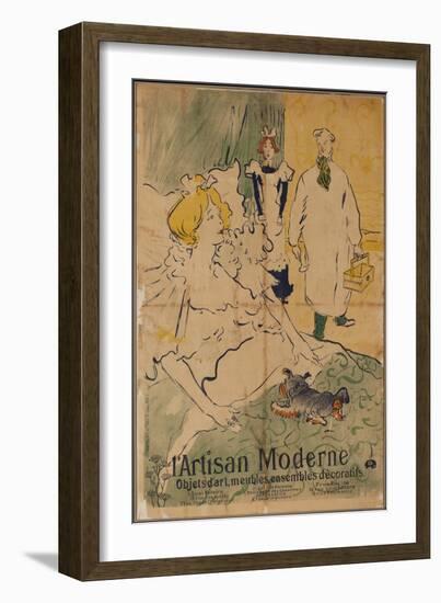 The Modern Artisan, 1894 (Color Lithograph)-Henri de Toulouse-Lautrec-Framed Giclee Print