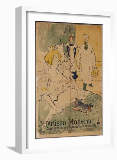 The Modern Artisan, 1894 (Color Lithograph)-Henri de Toulouse-Lautrec-Framed Giclee Print