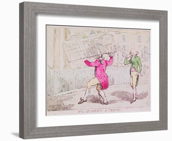 The Modern Atlass, Published by S.W. Fores, 1791-Isaac Cruikshank-Framed Giclee Print