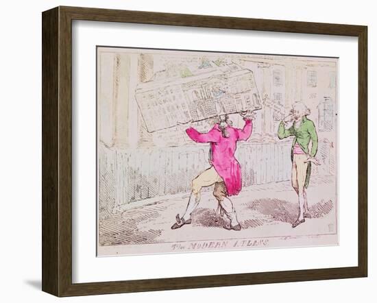 The Modern Atlass, Published by S.W. Fores, 1791-Isaac Cruikshank-Framed Giclee Print