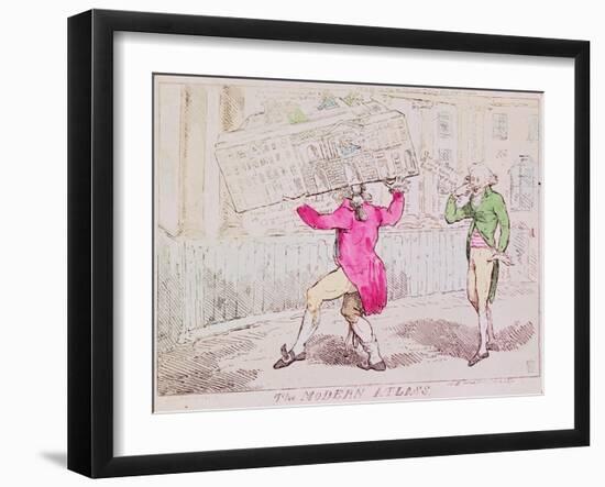 The Modern Atlass, Published by S.W. Fores, 1791-Isaac Cruikshank-Framed Giclee Print