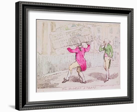 The Modern Atlass, Published by S.W. Fores, 1791-Isaac Cruikshank-Framed Giclee Print