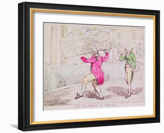 The Modern Atlass, Published by S.W. Fores, 1791-Isaac Cruikshank-Framed Giclee Print