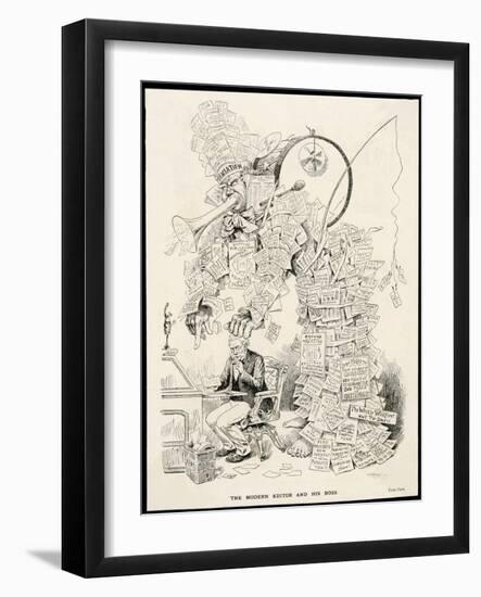 The Modern Editor and His "Boss" the Pressure to Publish "Sensational" News-null-Framed Art Print