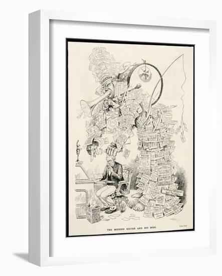 The Modern Editor and His "Boss" the Pressure to Publish "Sensational" News-null-Framed Art Print