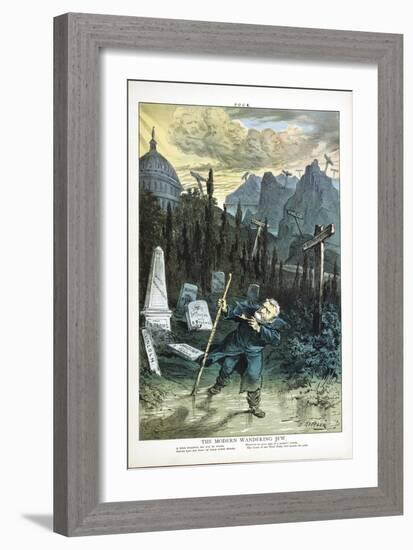 The Modern Wandering Jew, 1880-Joseph Keppler-Framed Giclee Print