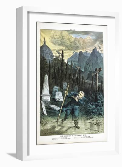 The Modern Wandering Jew, 1880-Joseph Keppler-Framed Giclee Print