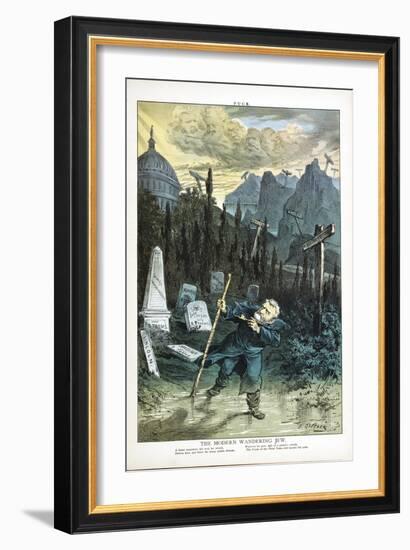 The Modern Wandering Jew, 1880-Joseph Keppler-Framed Giclee Print