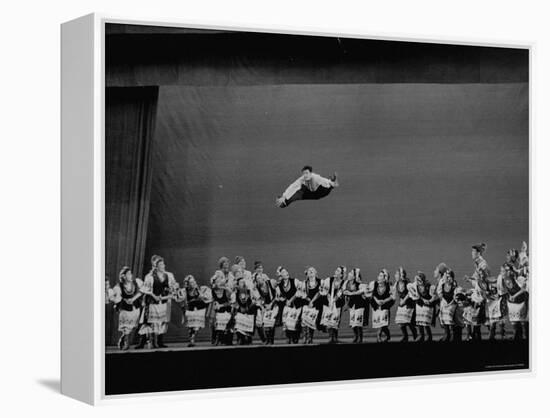 The Moiseyev Dancers, During a Performance at the Met. Opera House-Walter Sanders-Framed Premier Image Canvas