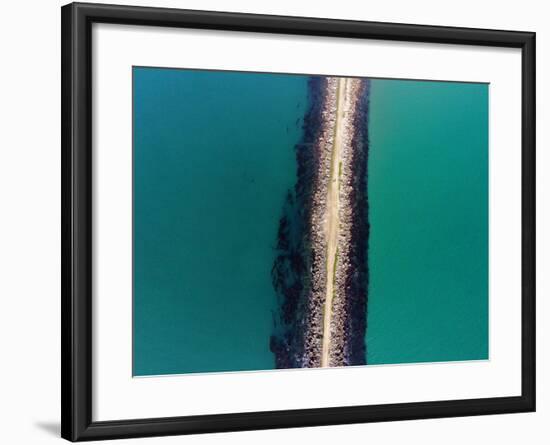 The Mole, Aramoana, at Entrance to Otago Harbour, Dunedin, South Island, New Zealand-David Wall-Framed Photographic Print