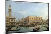 The Molo from the Basin of San Marco, Venice by Canaletto-null-Mounted Photographic Print