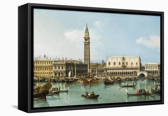 The Molo from the Basin of San Marco, Venice, C.1747-1750-Canaletto-Framed Premier Image Canvas