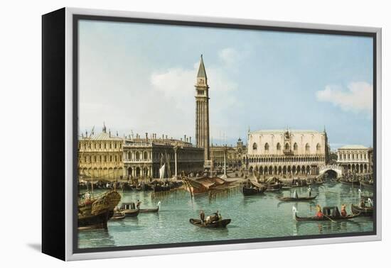 The Molo from the Basin of San Marco, Venice, C.1747-1750-Canaletto-Framed Premier Image Canvas