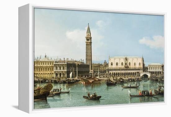 The Molo from the Basin of San Marco, Venice, C.1747-1750-Canaletto-Framed Premier Image Canvas