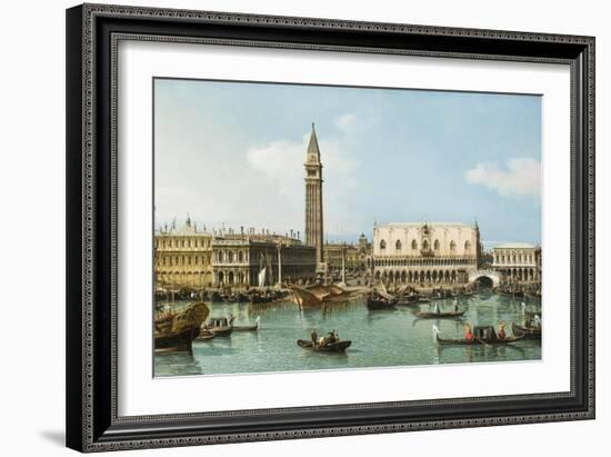 The Molo from the Basin of San Marco, Venice, C.1747-1750-Canaletto-Framed Giclee Print