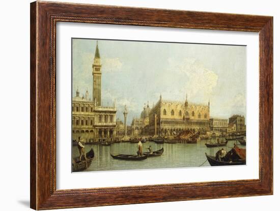 The Molo, Venice, from the Bacino di S. Marco-Canaletto Giovanni Antonio Canal-Framed Giclee Print