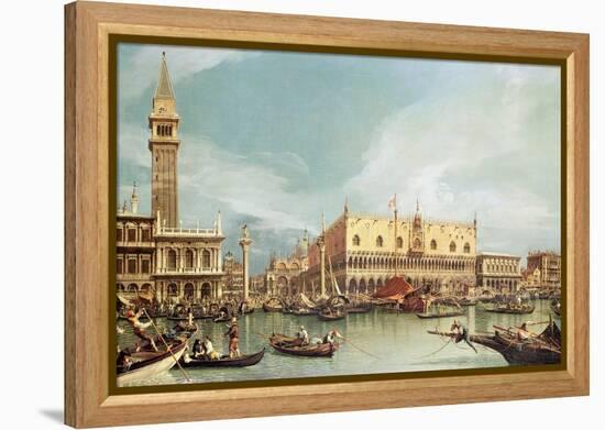 The Molo, Venice-Canaletto-Framed Premier Image Canvas