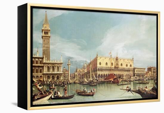 The Molo, Venice-Canaletto-Framed Premier Image Canvas