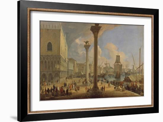 The Molo with the Ducal Palace, C. 1710-Luca Carlevaris-Framed Giclee Print